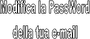 Modifica la PassWord
della tua e-mail